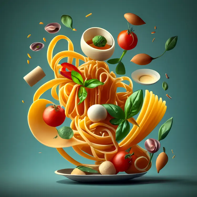 Fresh Pasta with Tomatoes and Basil