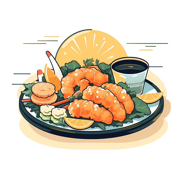 Shrimp Tempura Dish