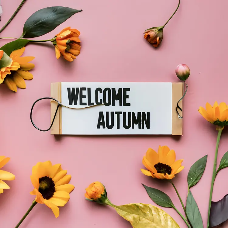 Welcome Autumn with Sunflowers