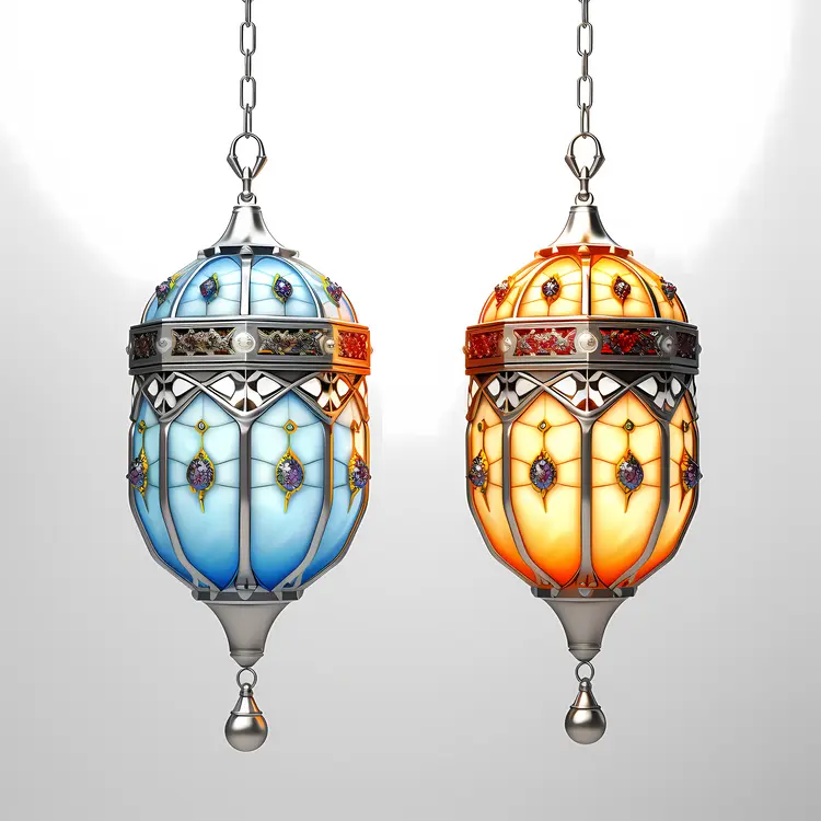 Pair of Decorative Hanging Lanterns