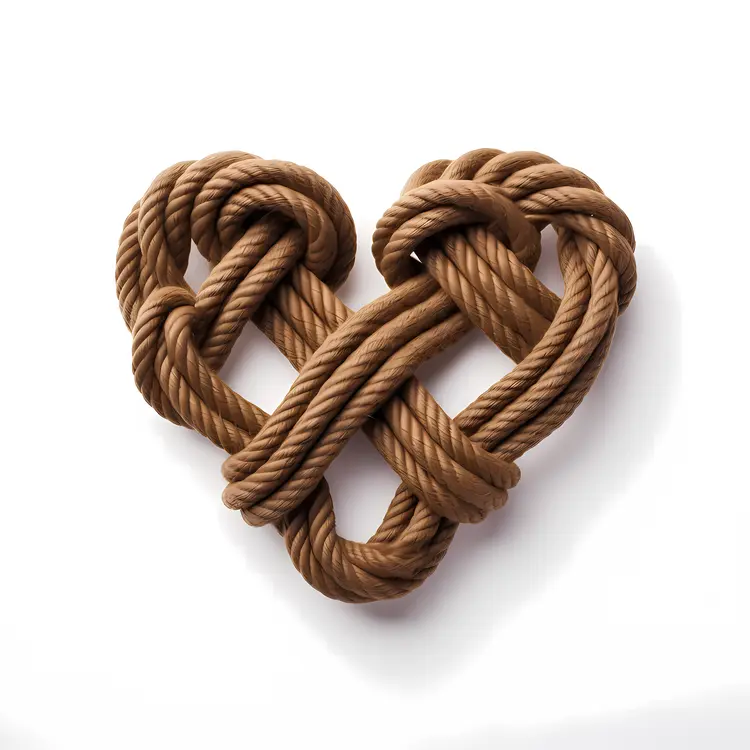 Heart-shaped Rope Knot Craft