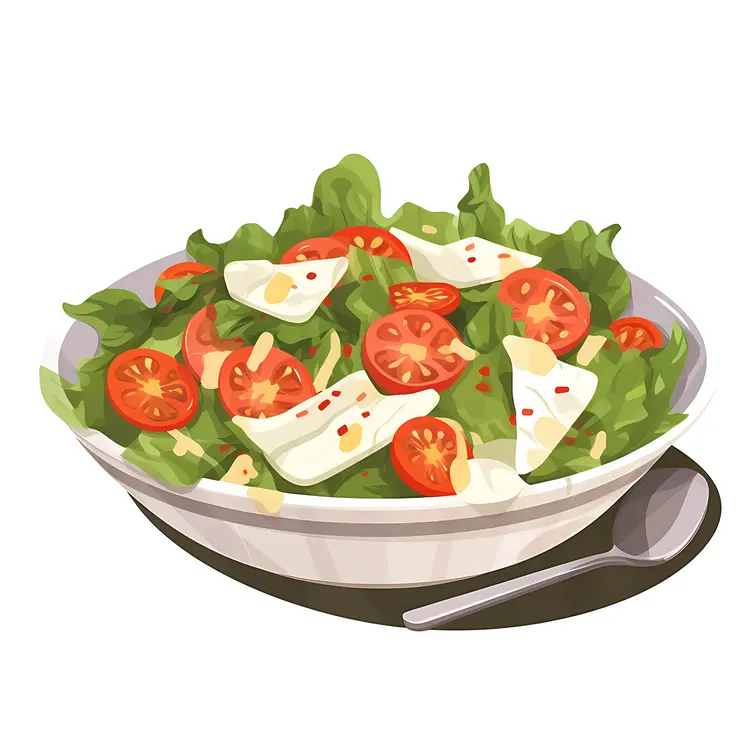 Fresh Vegetable Salad in a Bowl