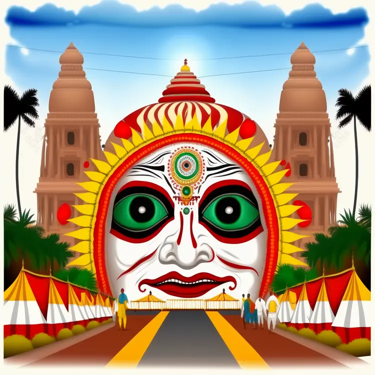 Sun God Face in Rath Yatra Festival