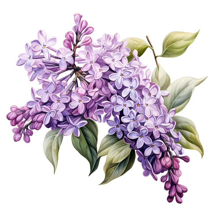 Beautiful Purple Lilac Flowers