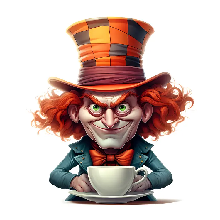 Mad Hatter with Tea Cup