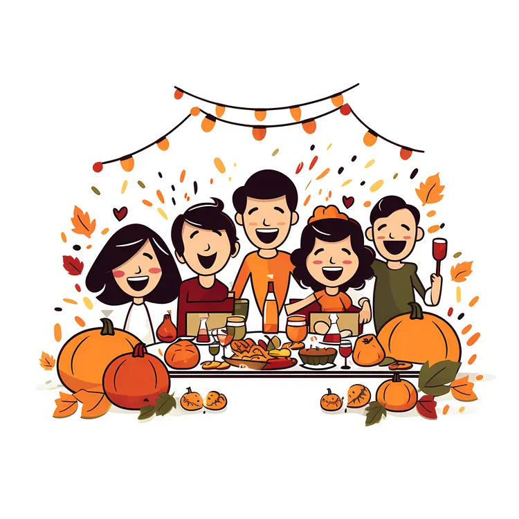 Family Thanksgiving Dinner Celebration