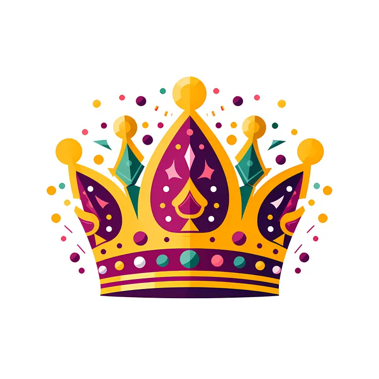 Festive Colorful Crown