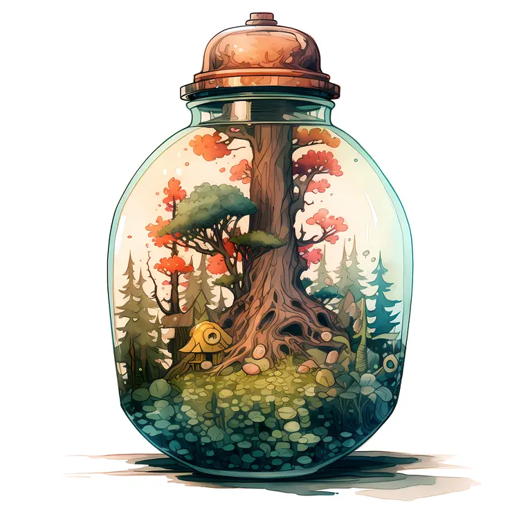 Enchanted Tree in a Glass Jar