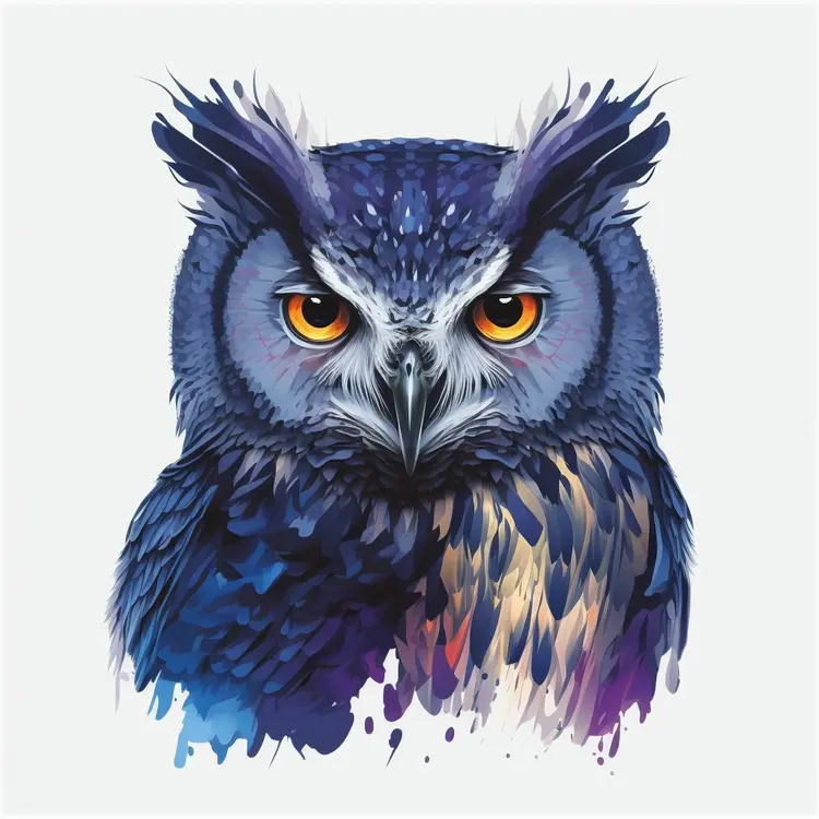 Colorful Owl Illustration