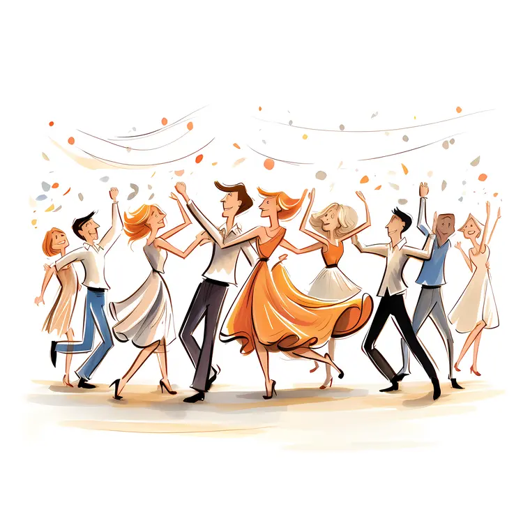 Group Dancing Celebration