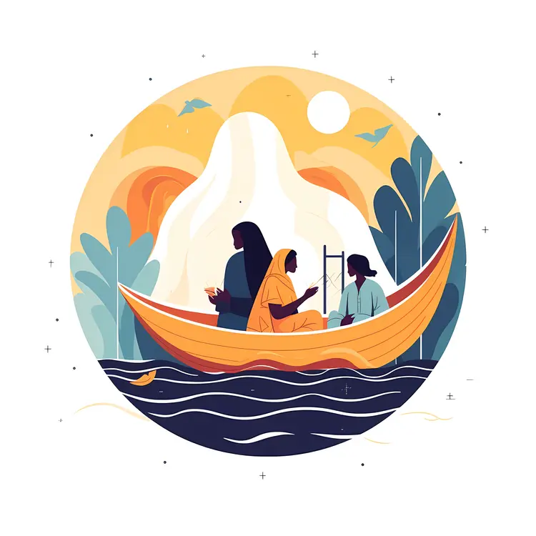 People Traveling in a Boat