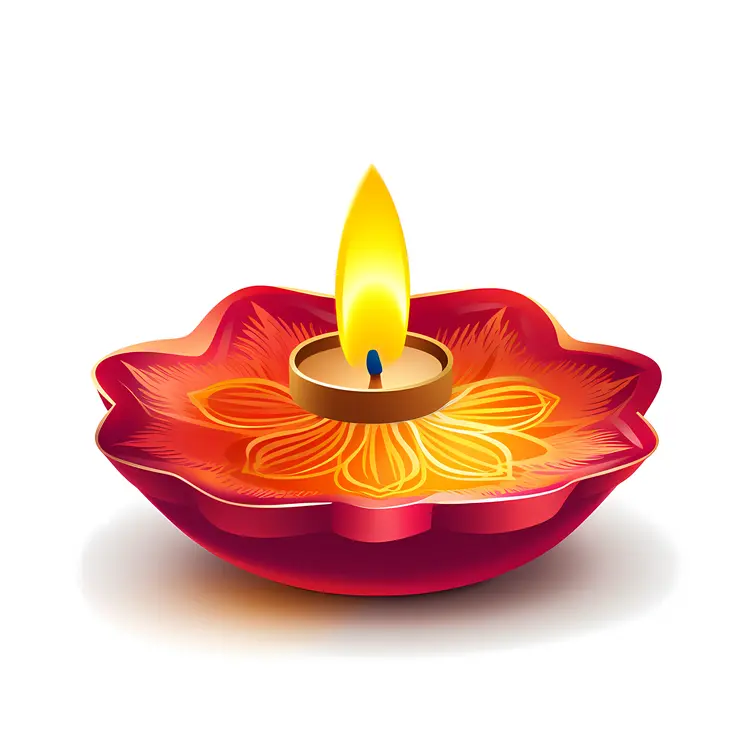 Lovely Decorative Candle with Flame