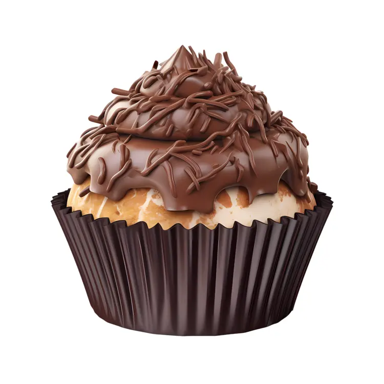 Cupcake with Chocolate Sprinkles