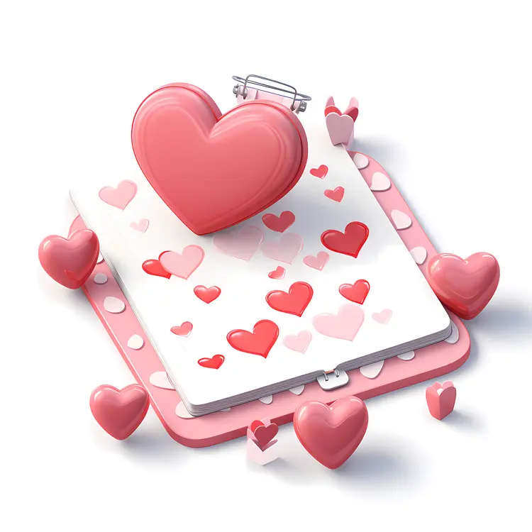 Heart on Notebook
