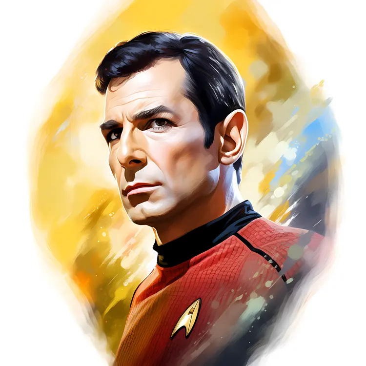 Star Trek Character in Red Uniform