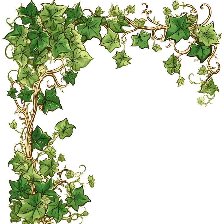 Green Ivy Corner Decoration