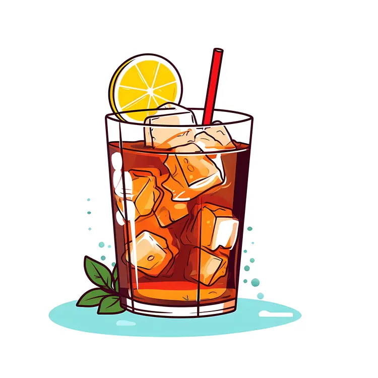 Iced Tea with Lemon and Mint