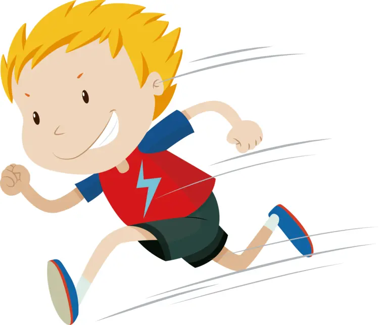 Boy Running Fast