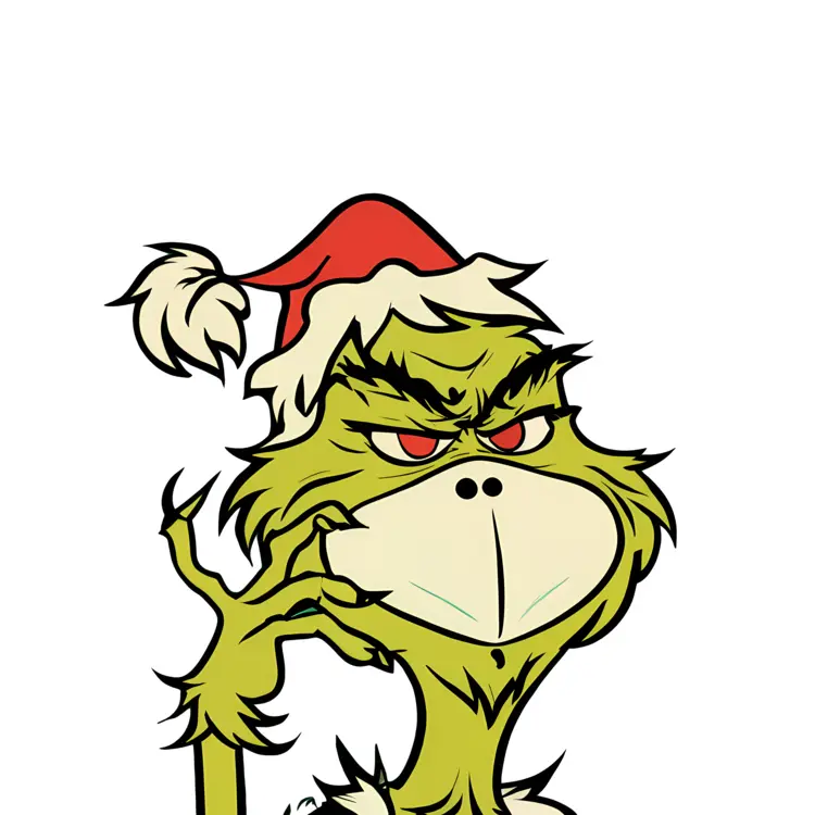 Grinch with Hand Gesture