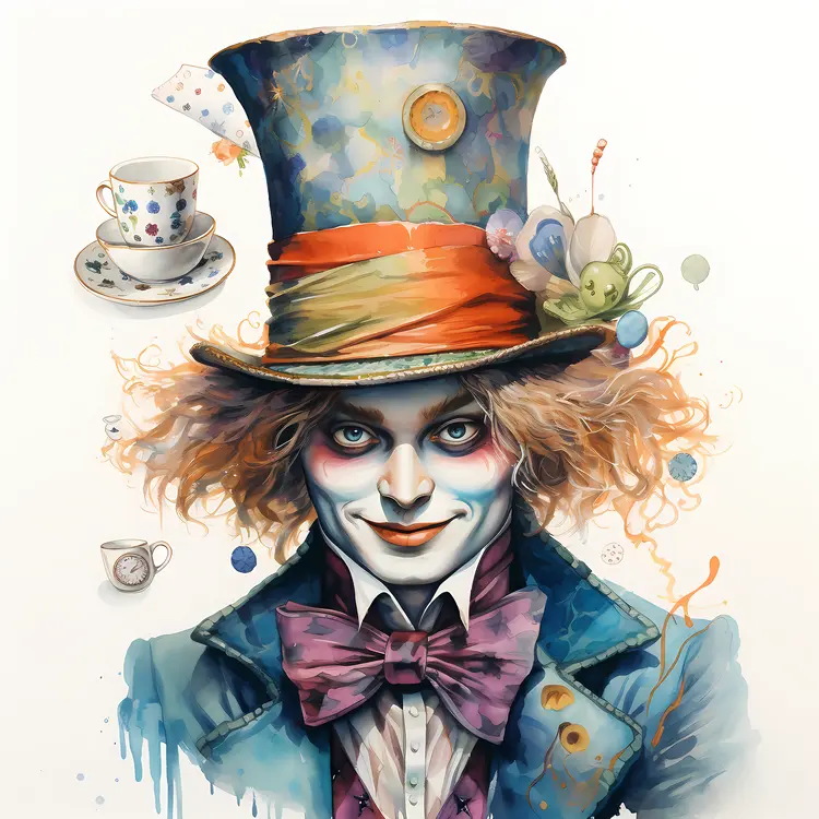 Mad Hatter with Blue Hat