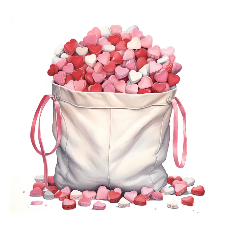 Bag of Pink Hearts