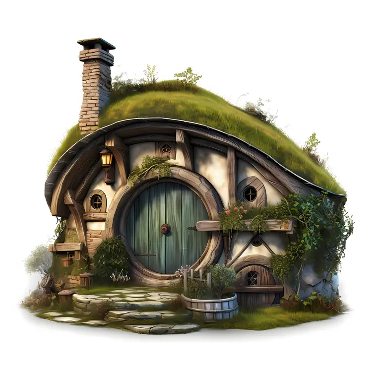 Small cute doodle house