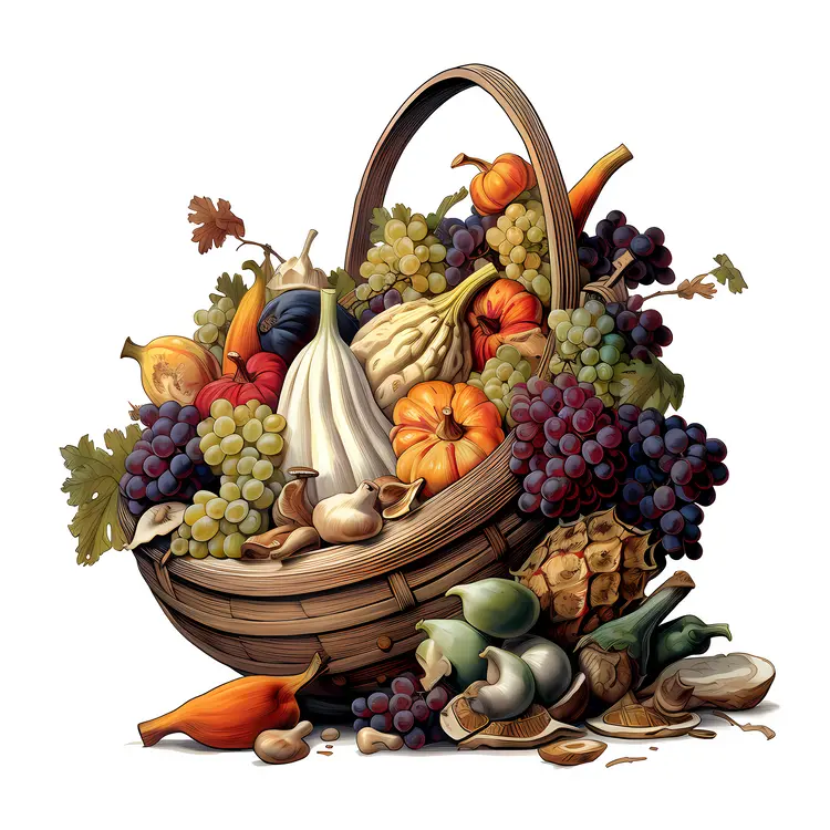Bountiful Autumn Fruit Basket