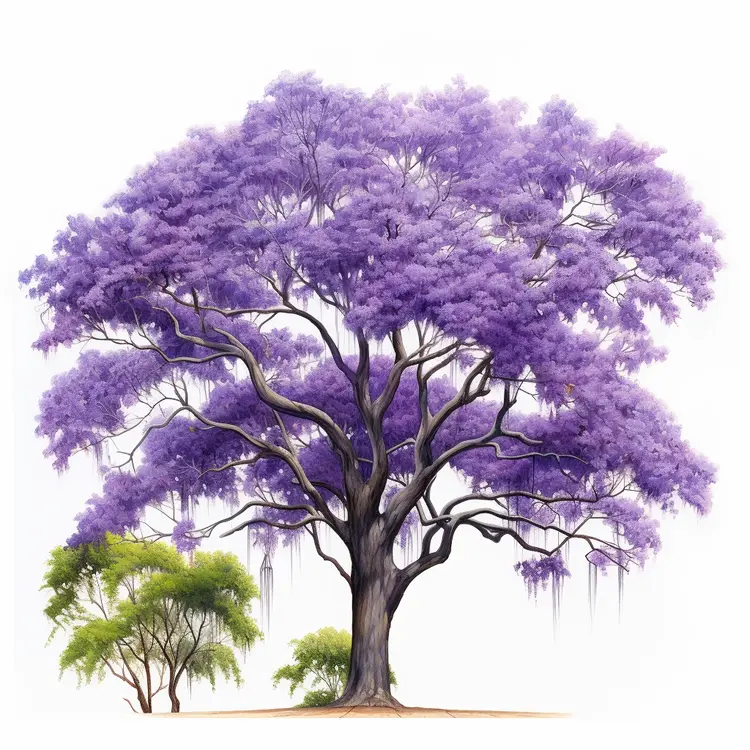 Grand Purple Tree in Full Bloom
