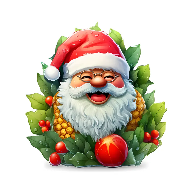 Santa Claus with Holly