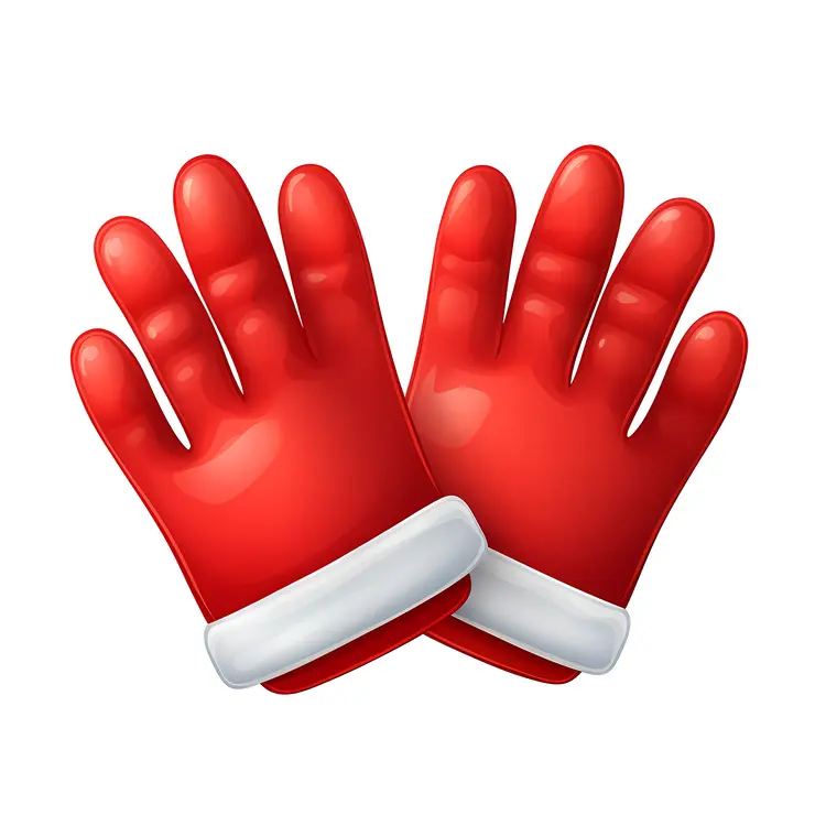 Red Christmas Gloves