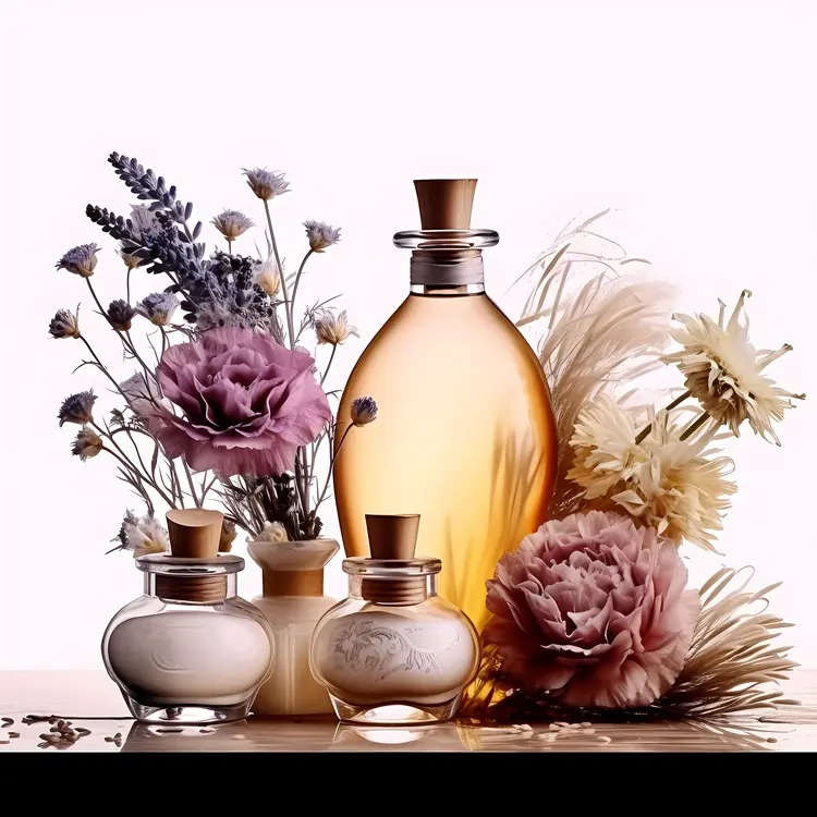 Elegant Bottles with Flowers