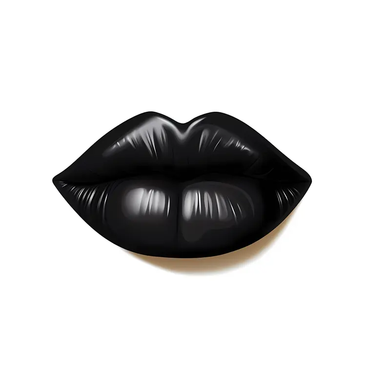 Black Inflatable Lips for Halloween Decoration