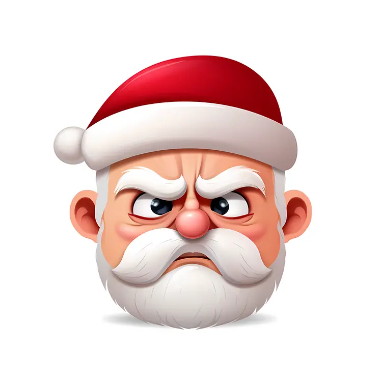 Frowning Santa Claus