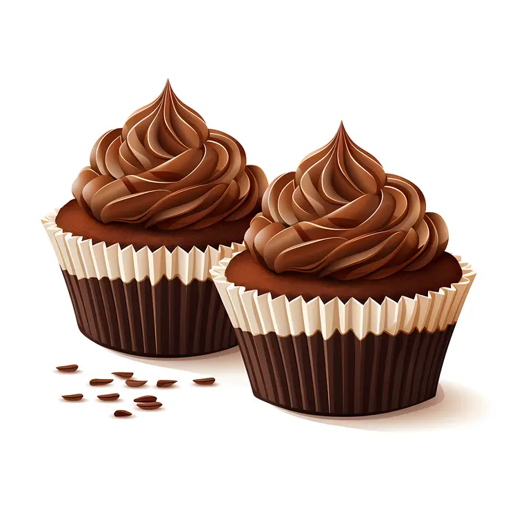 Delicious Chocolate Cupcakes with Frosting