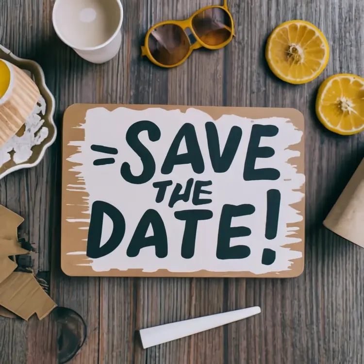 Save the Date with Table Setting