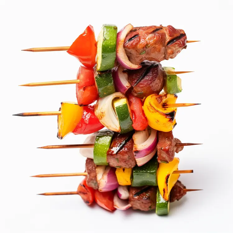 Colorful Grilled Skewers