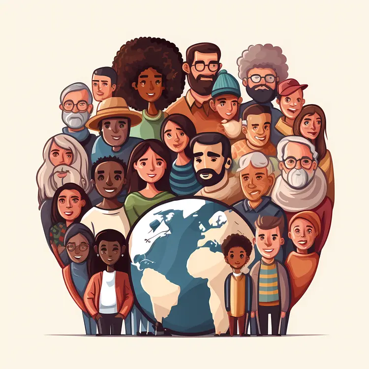 Diverse Community Around Earth