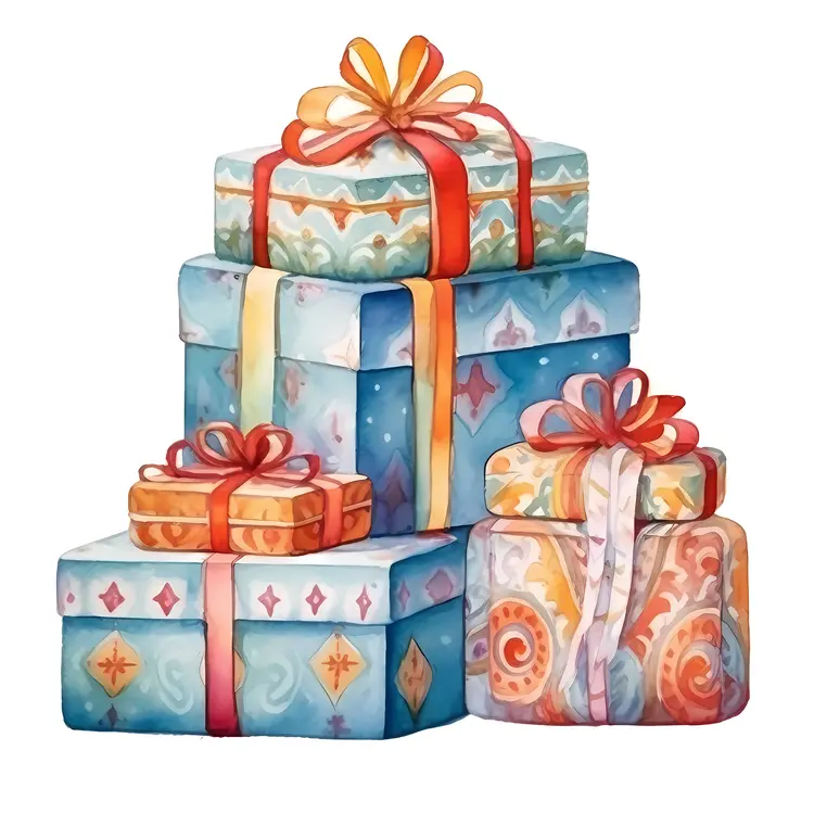 Elegant Stacked Gift Boxes
