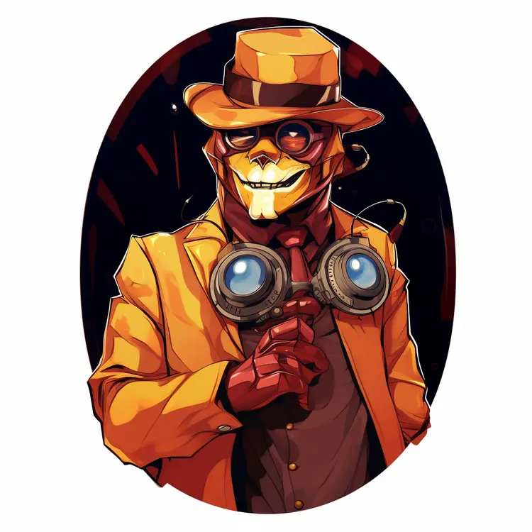 Mysterious Character in Yellow Suit with Goggles