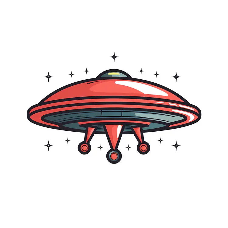 Cartoon UFO Spaceship