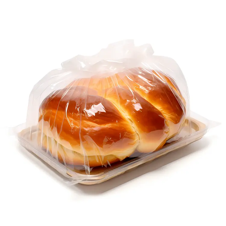 Packaged Golden Brown Braided Bread