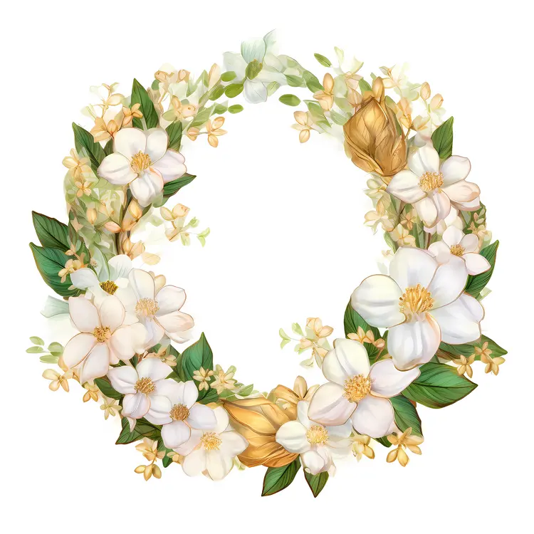 Beautiful Flower Wreath for Seasonal Decoration