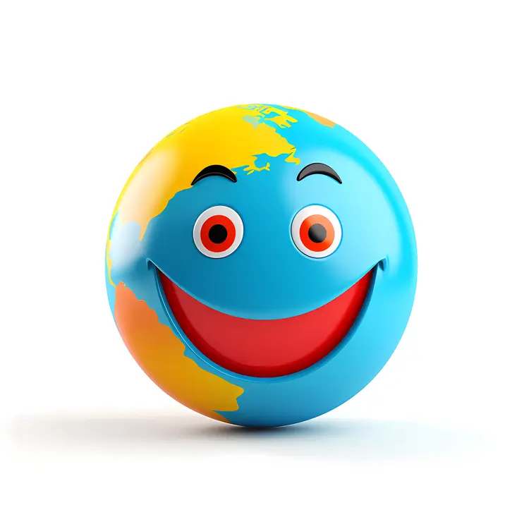 Happy Smiling Globe