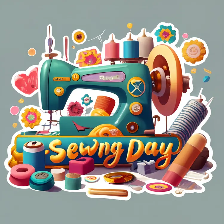 Colorful Sewing Machine for Sewing Day