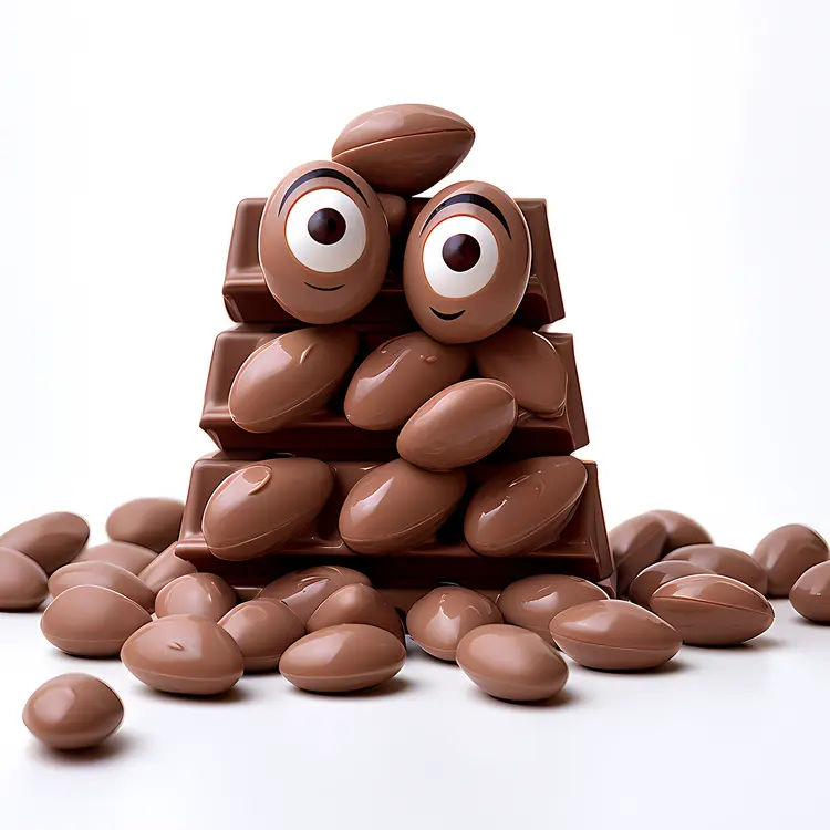 Chocolate Cartoon with Eyes