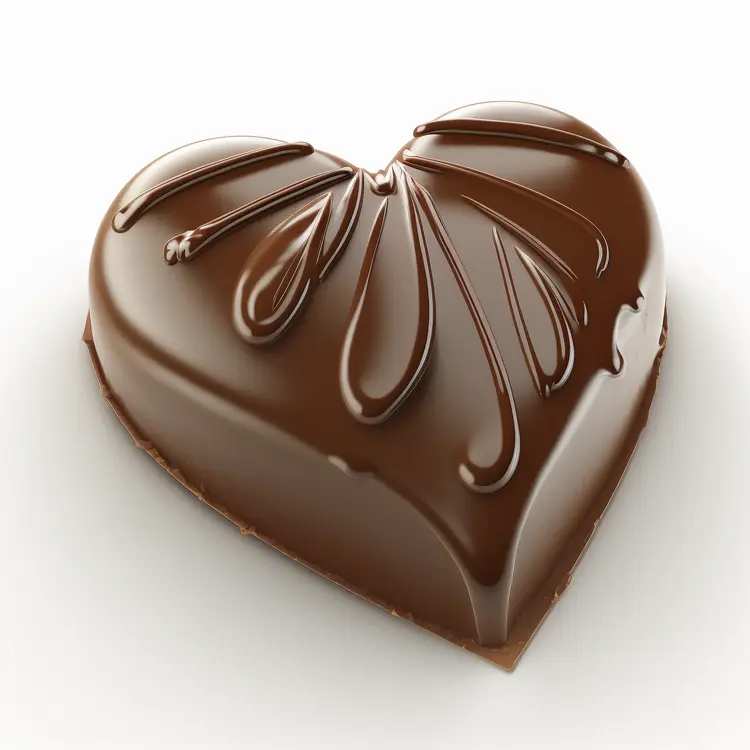 Delicious Heart-shaped Chocolate for Valentine's Day