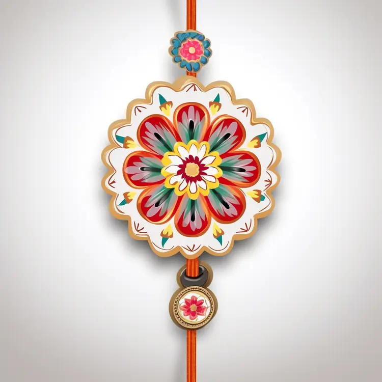 Colorful Floral Hanging Ornament for Festive Decoration
