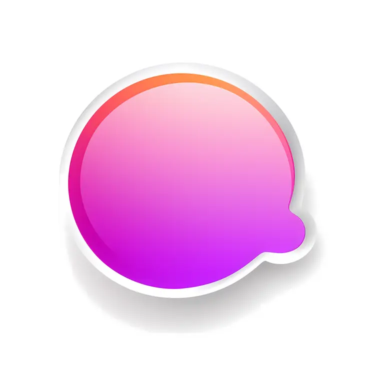Glossy Purple Circle Illustration