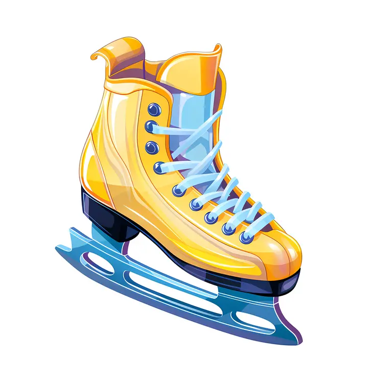 Yellow Ice Skate