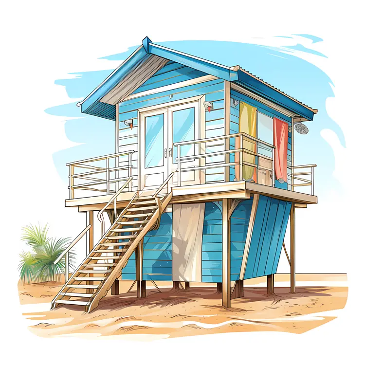 Small cute doodle house